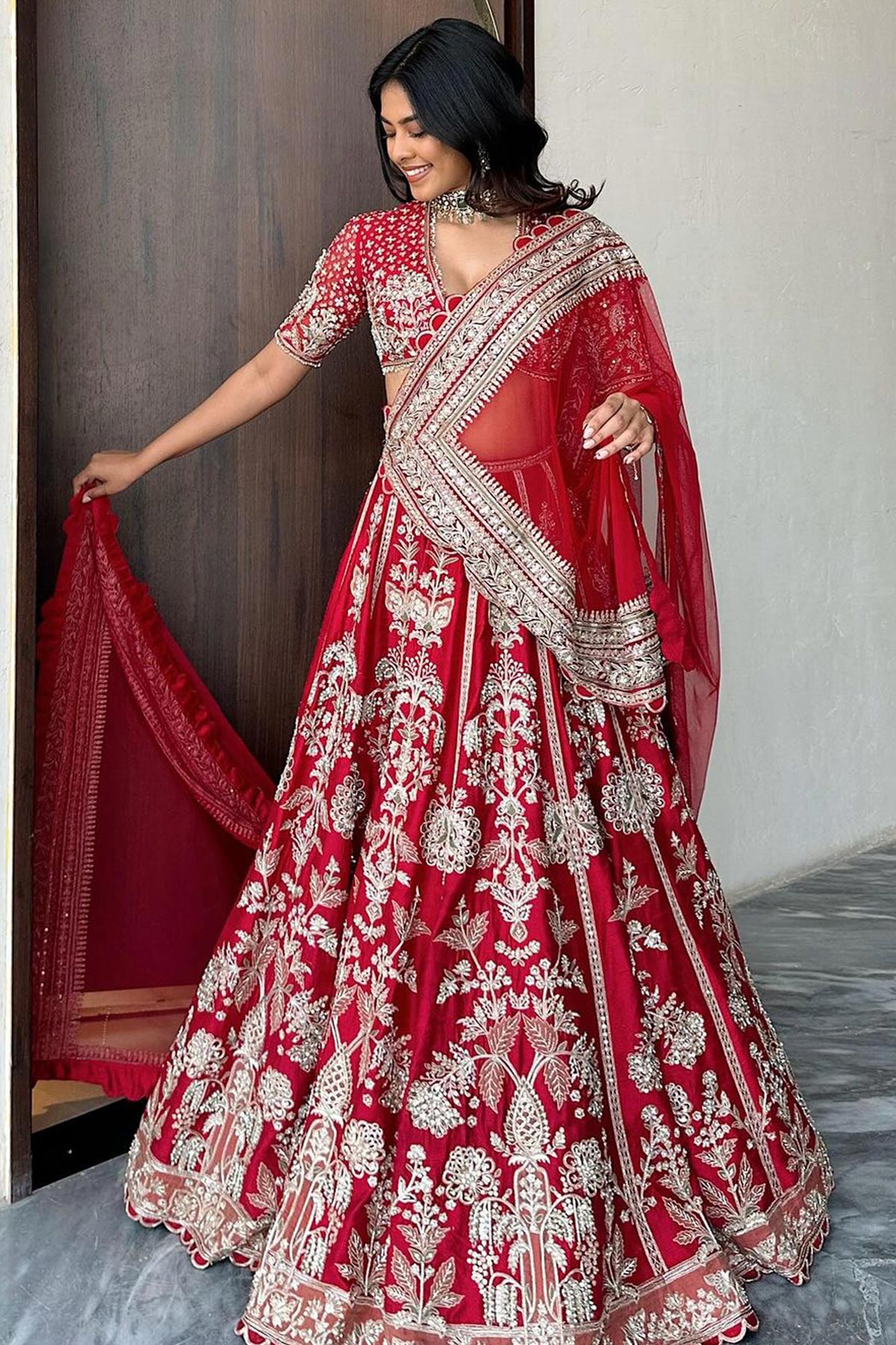 divya bopanna in SHANNO LEHENGA SET