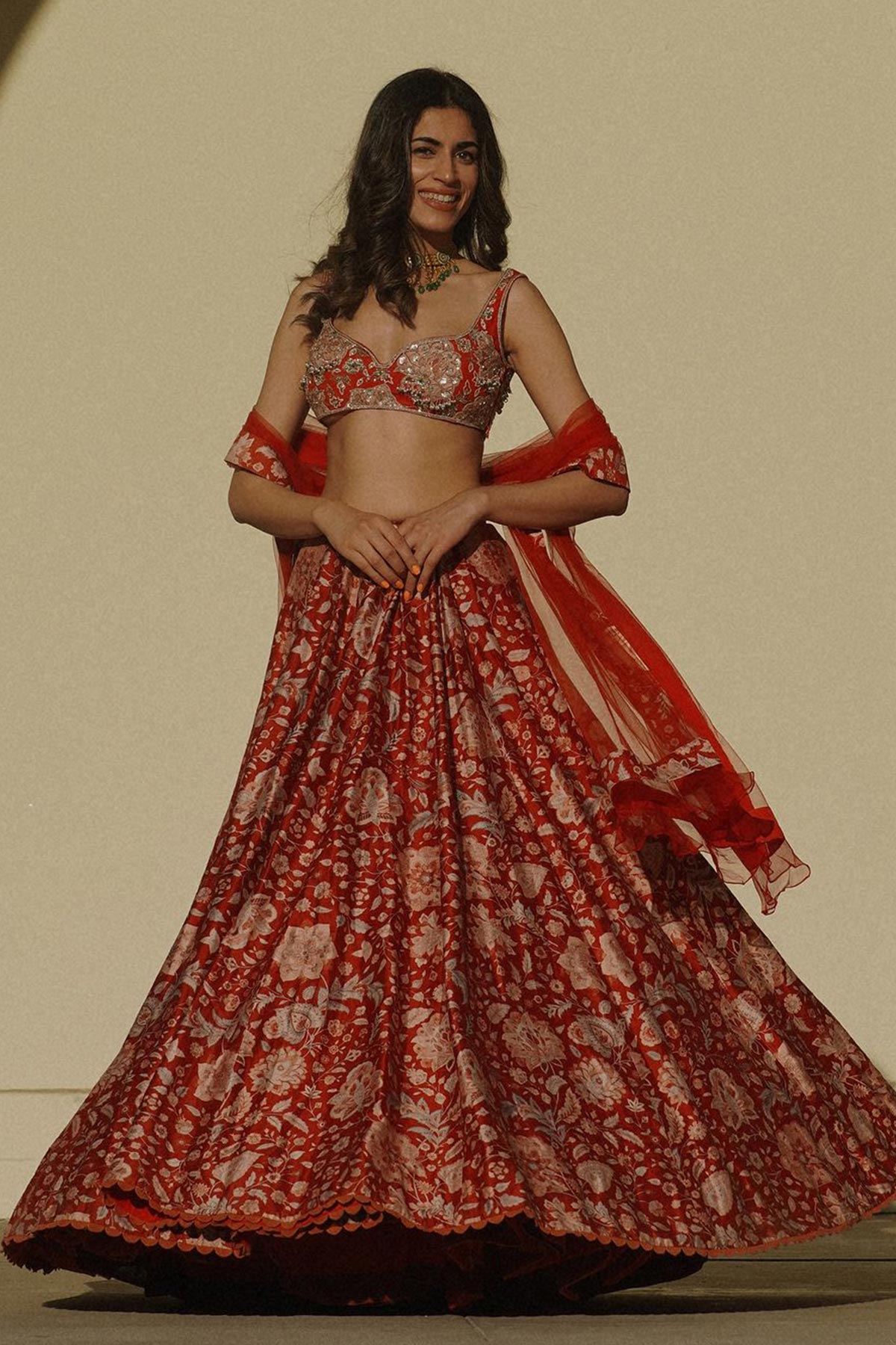 Kiran in DEMI LEHENGA SET