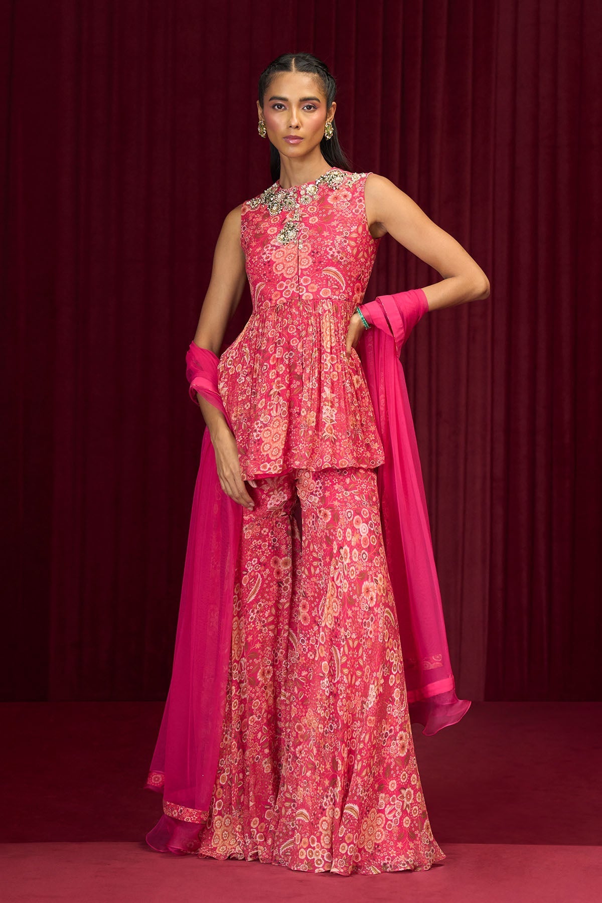 Rhapsody Peplum Garara Set-RTS