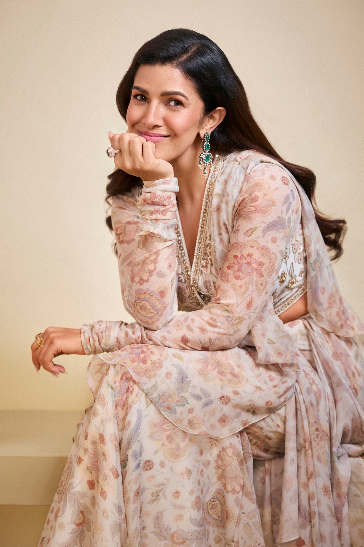 Nimrat Kaur in Flamboyance Saree Set