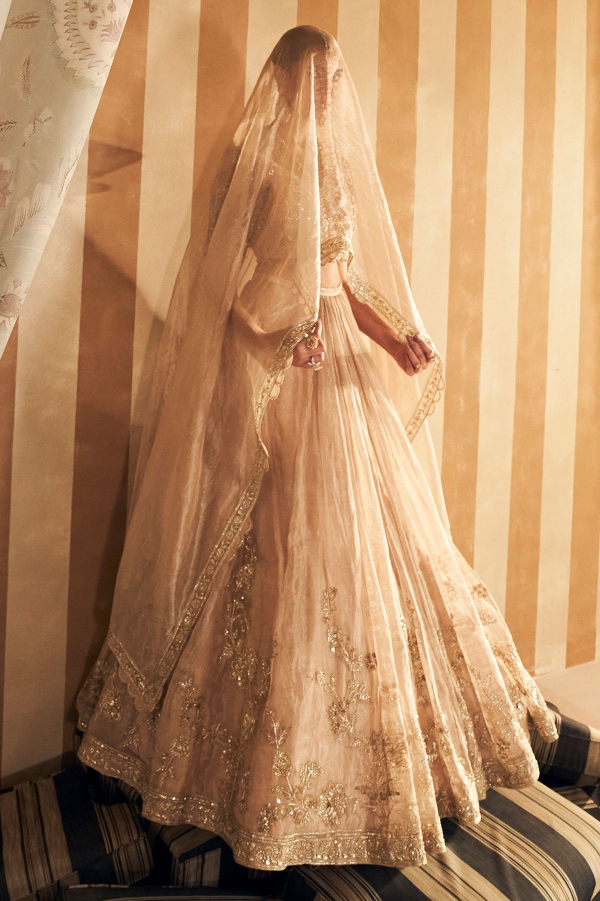 Sonali Bendre in Zarina Lehenga set