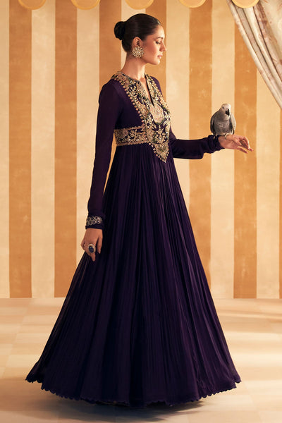 Banafsha Anarkali set