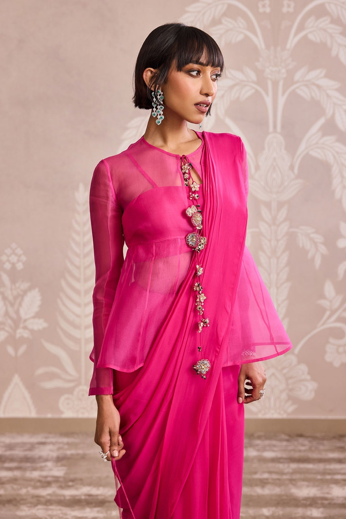 Garnet Saree Set-RTS
