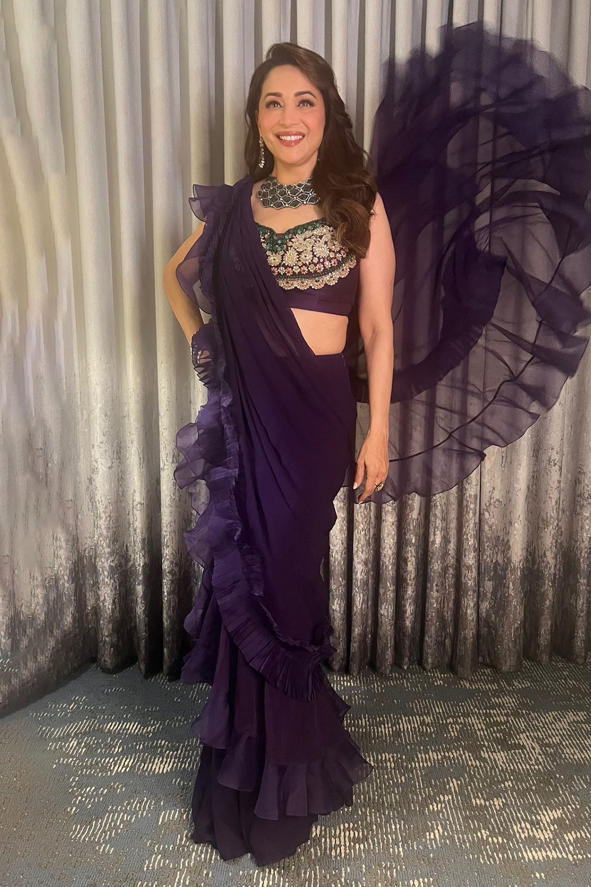 Madhuri Dixit in Naghma Saree set