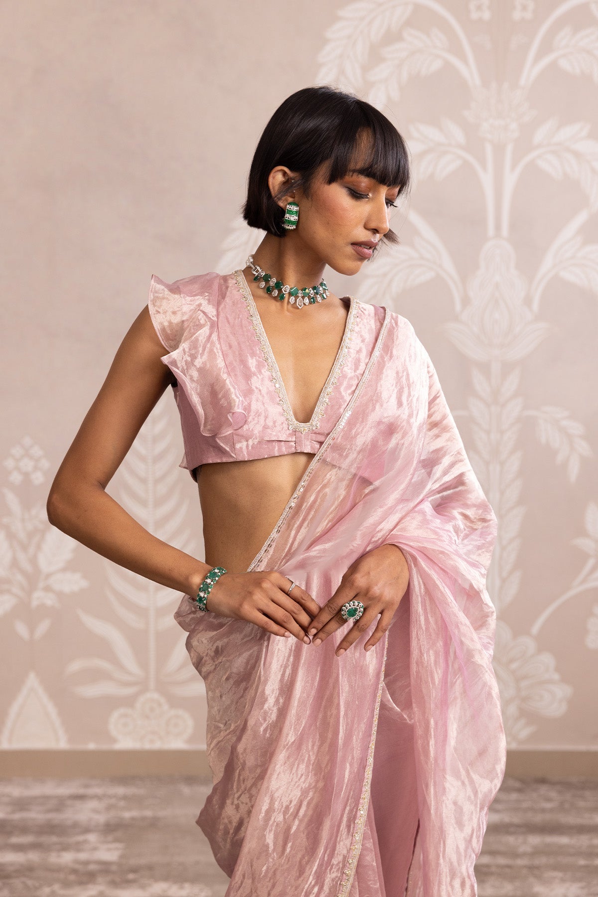 Ridhi mehra in Quartz Saree Set