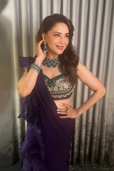 Madhuri Dixit in Naghma Saree set