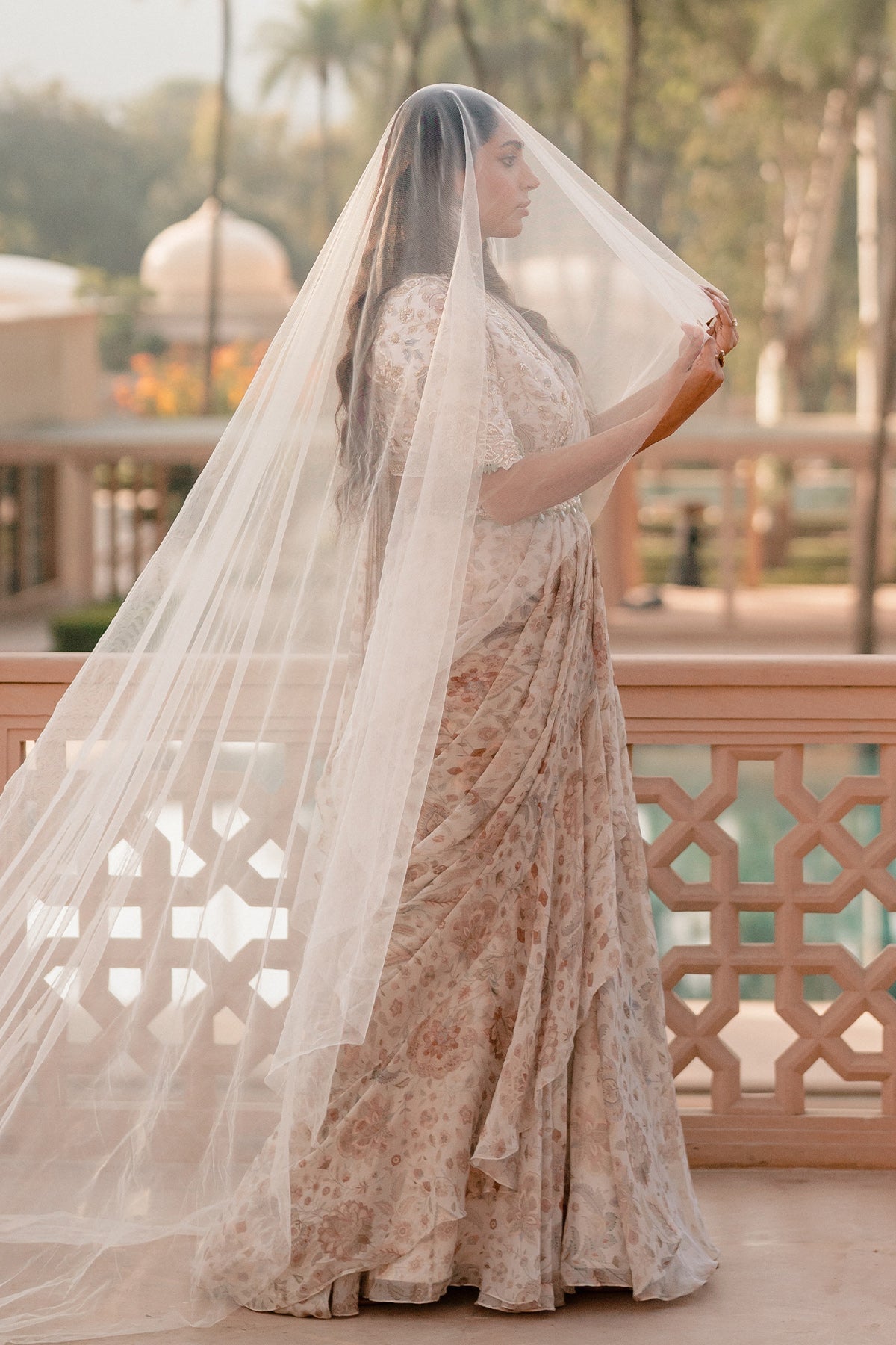 Niharika Dubey in Flamboyance Saree Set