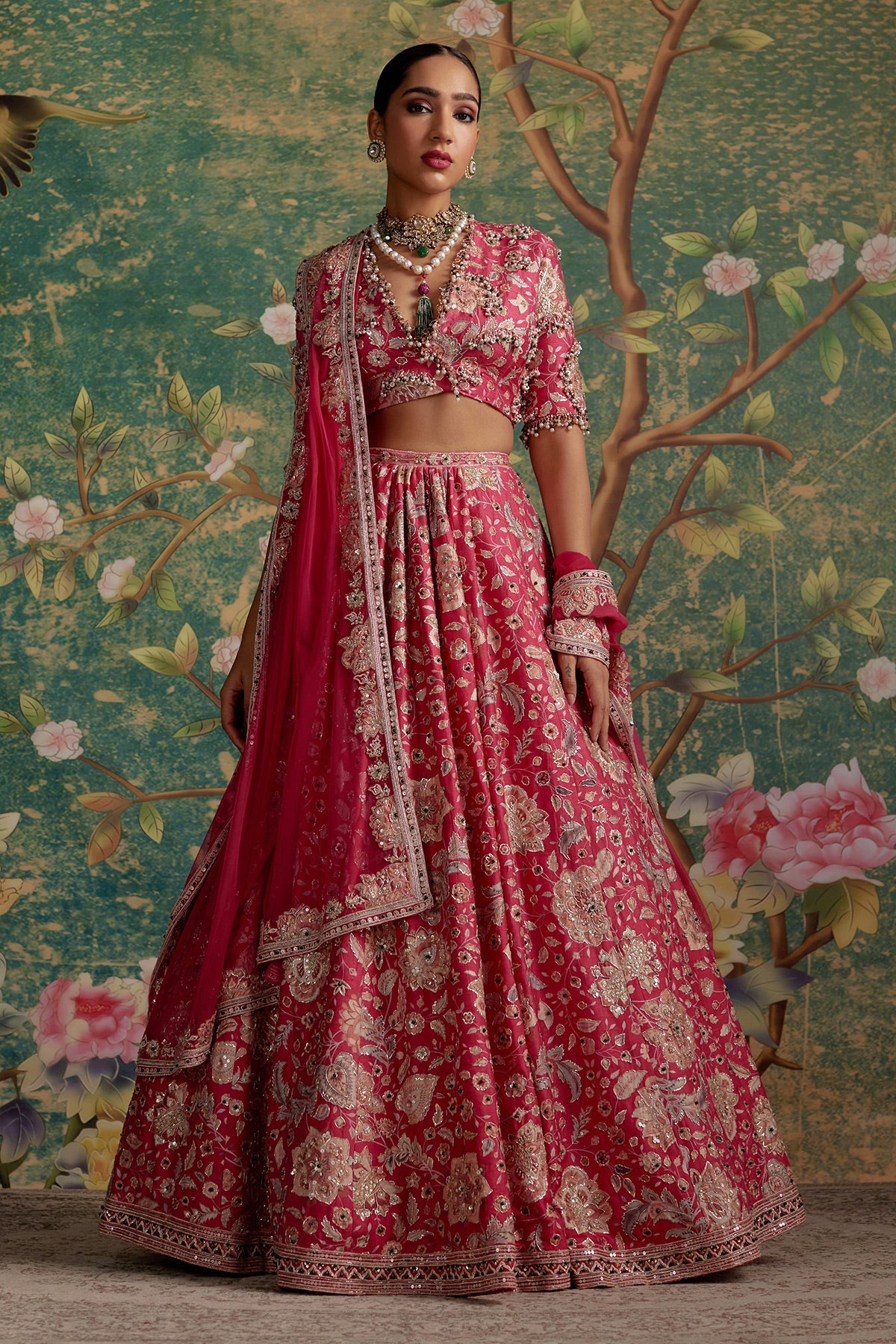 MUSKAN CHANANA IN STARLET LEHENGA SET