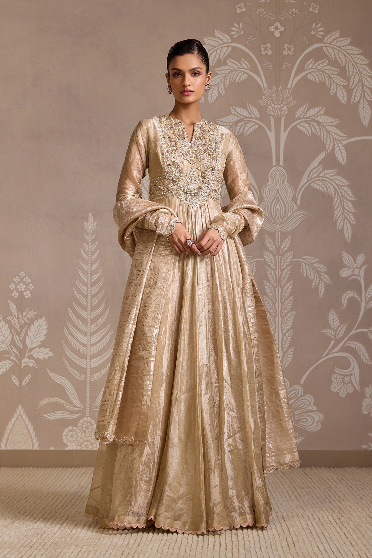 Weft Anarkali Set