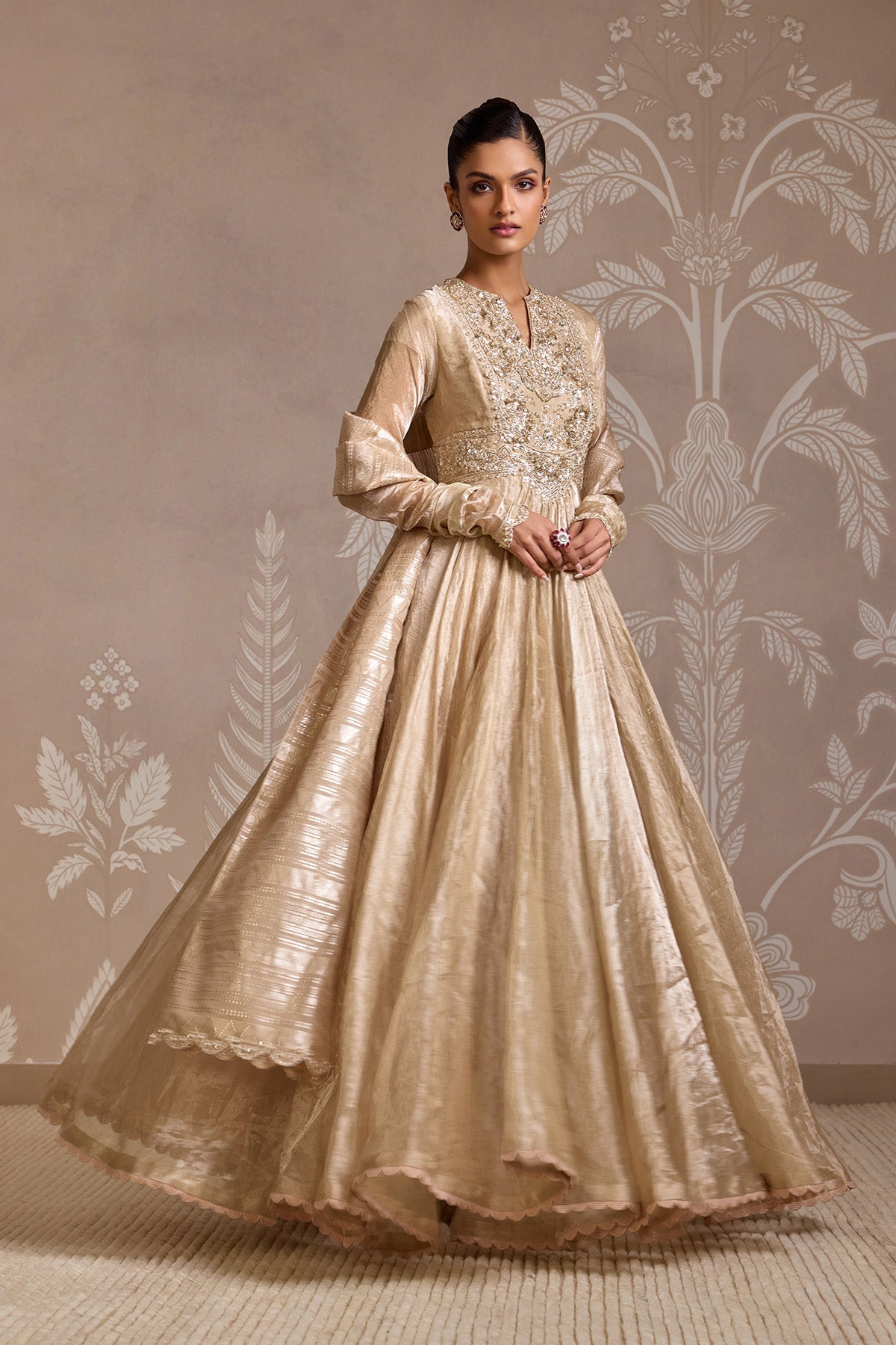 Weft Anarkali Set