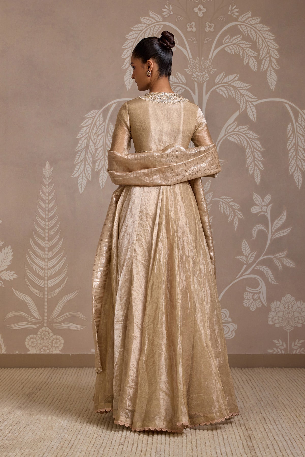 Weft Anarkali Set