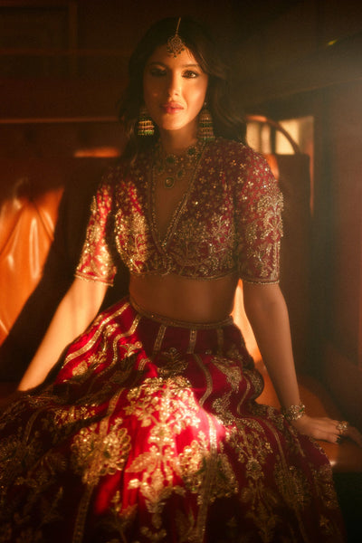 divya bopanna in SHANNO LEHENGA SET