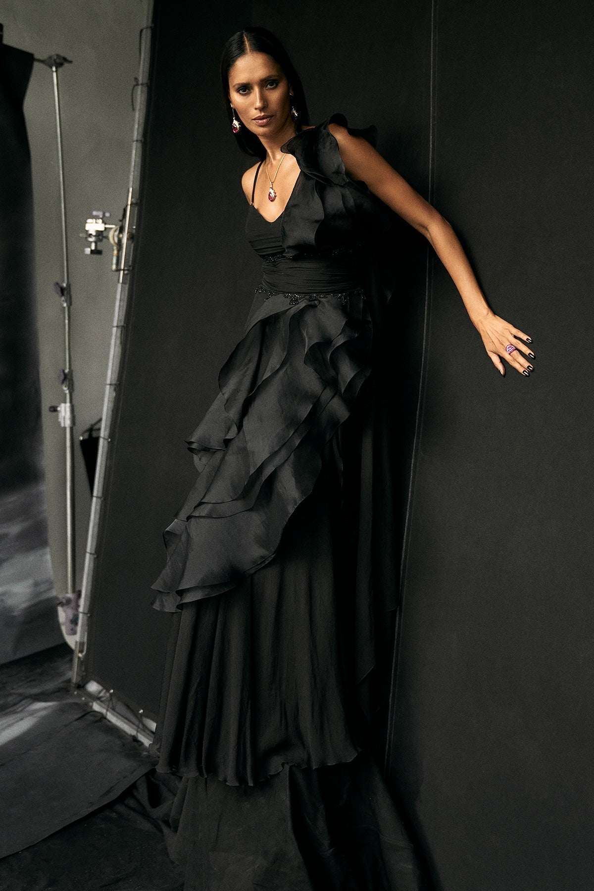 KRITI SANON IN CHIC SAREE GOWN SET