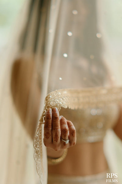 Serena Alam Shah in Swarn Lehenga Set