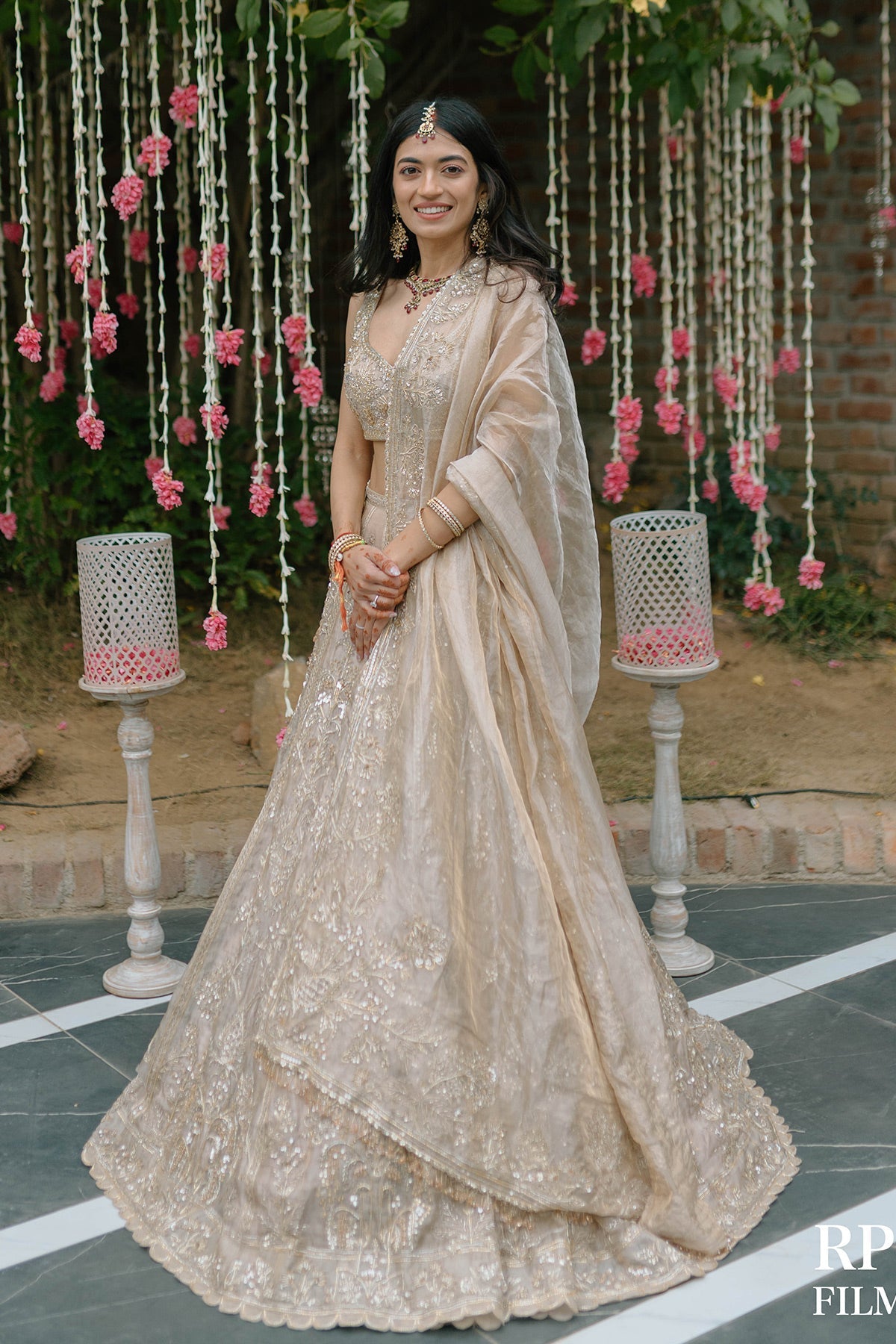 Serena Alam Shah in Swarn Lehenga Set