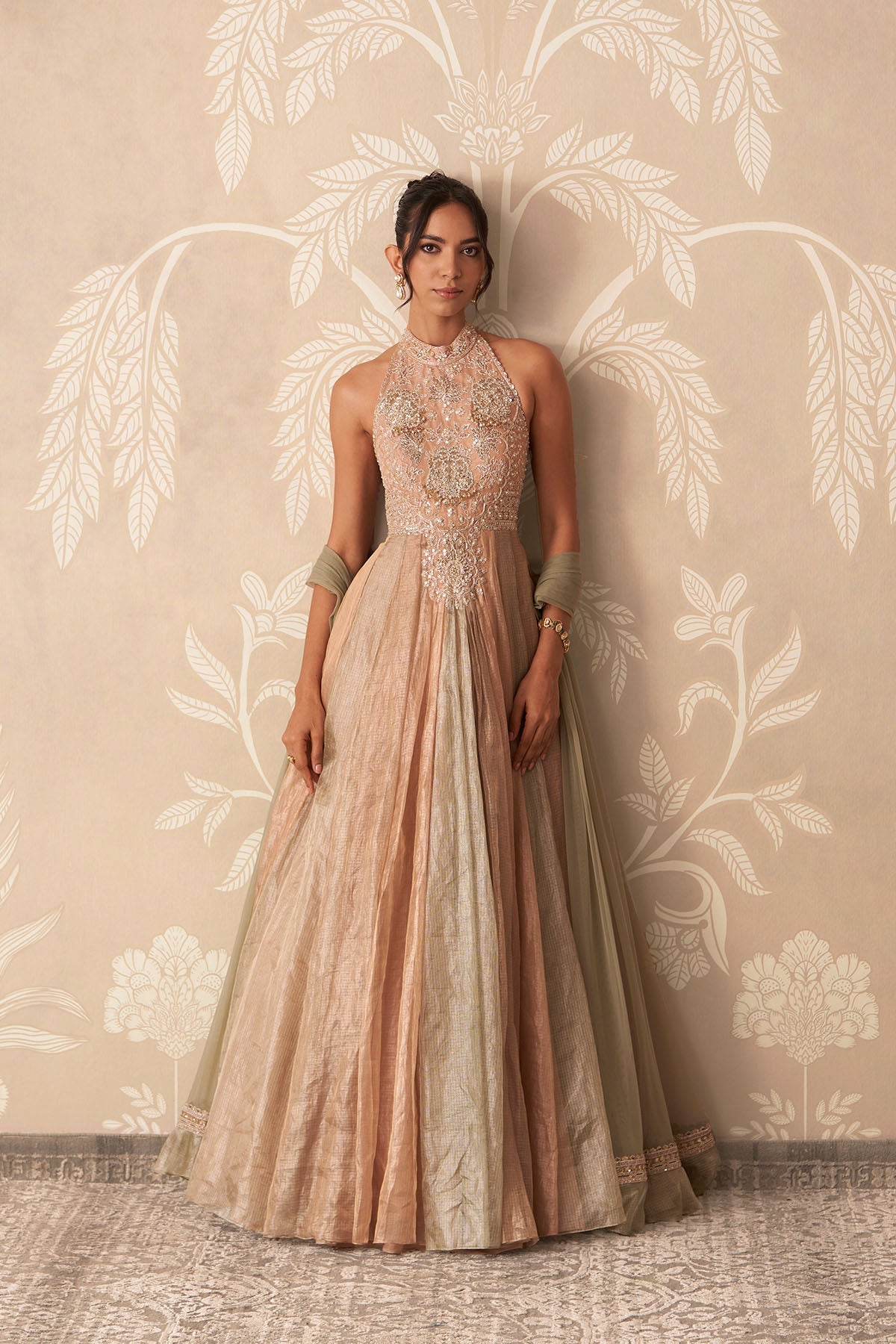Leher Anarkali Set