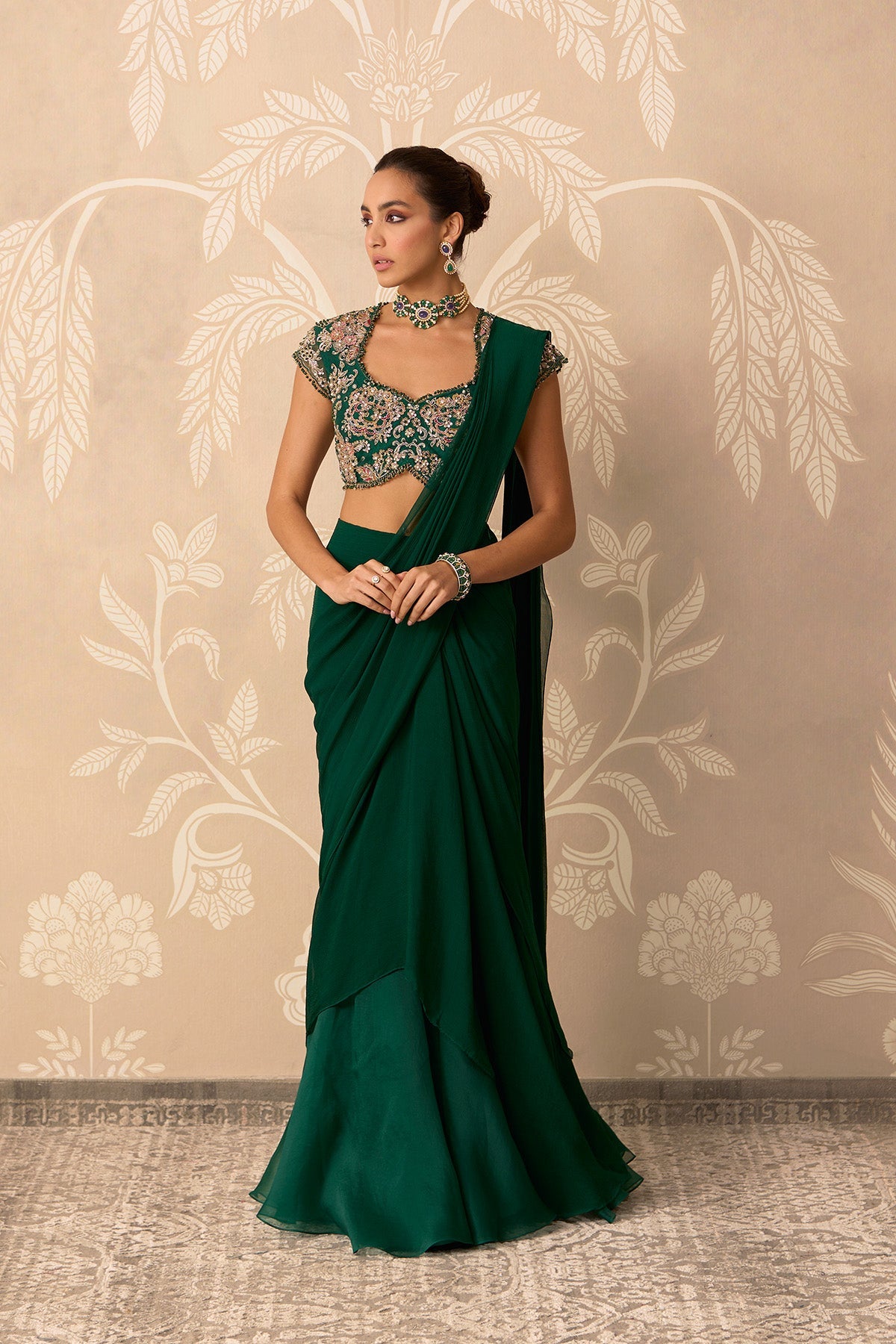 Twined saree set