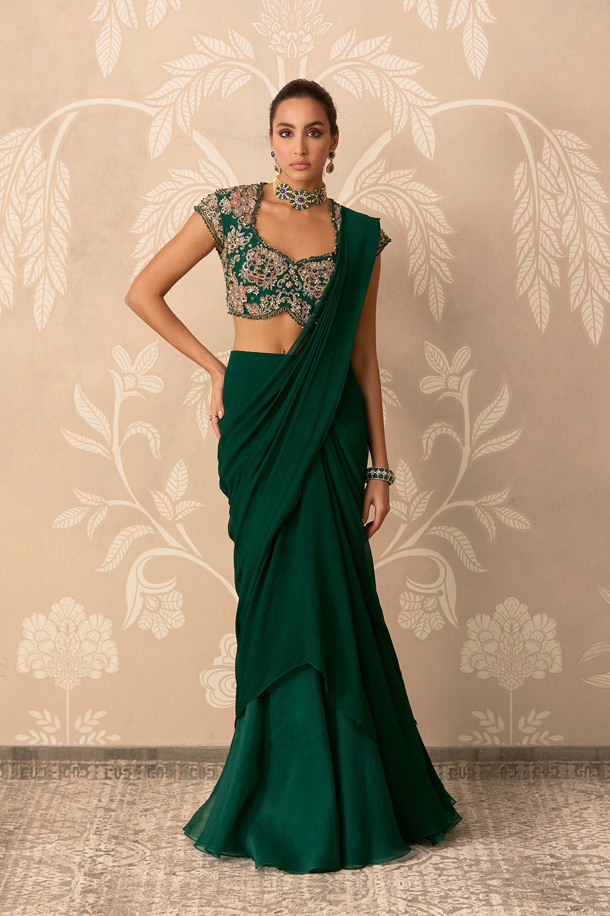 Twined saree set