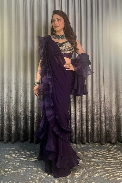 Madhuri Dixit in Naghma Saree set