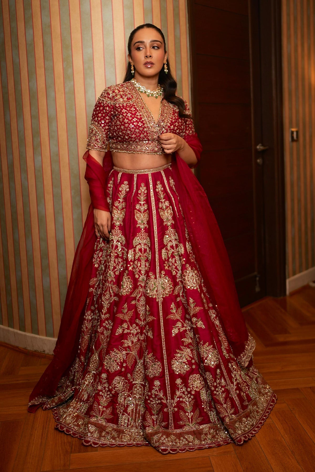 Sanjana Batra in Moga Lehenga Set