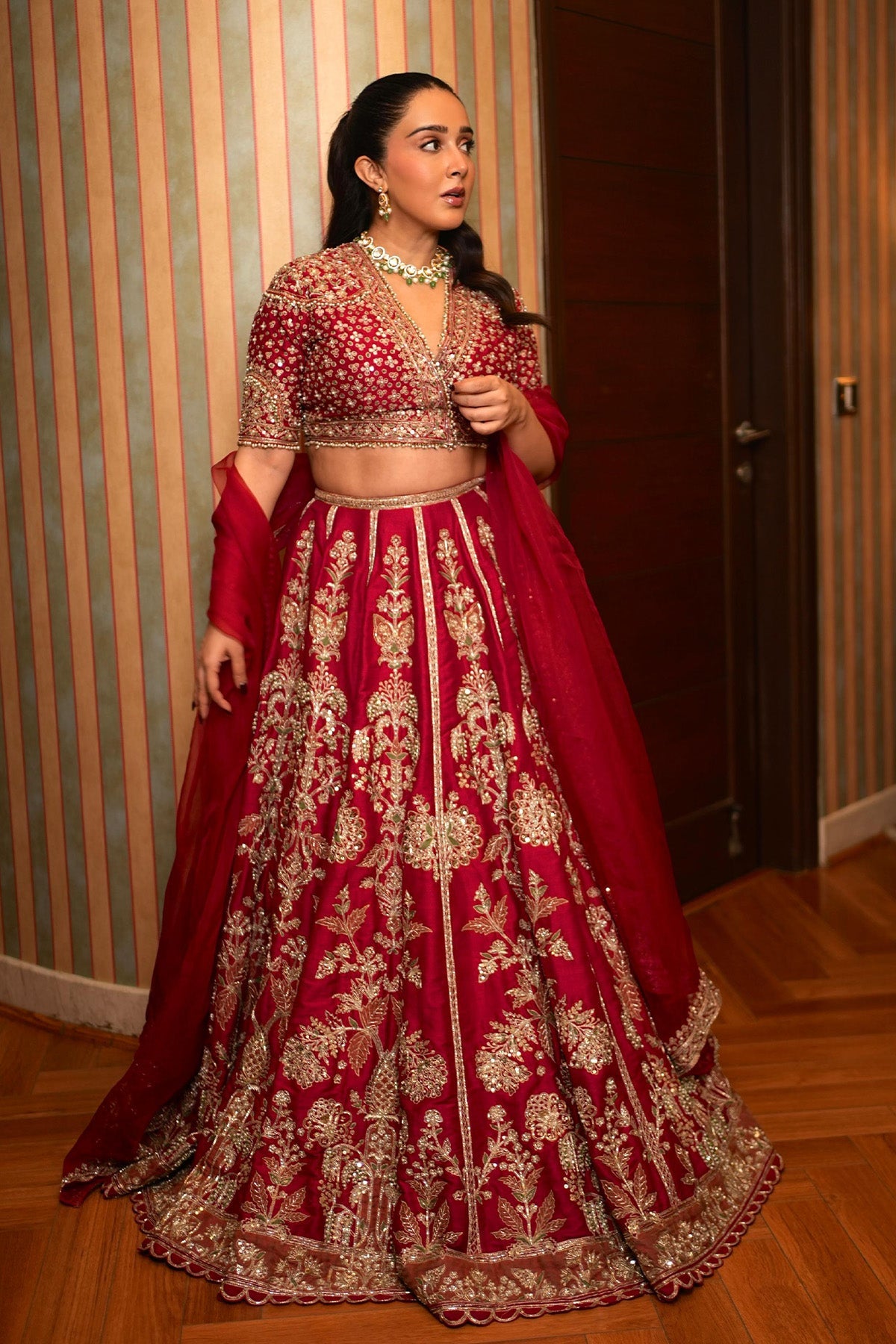 Sanjana Batra in Moga Lehenga Set