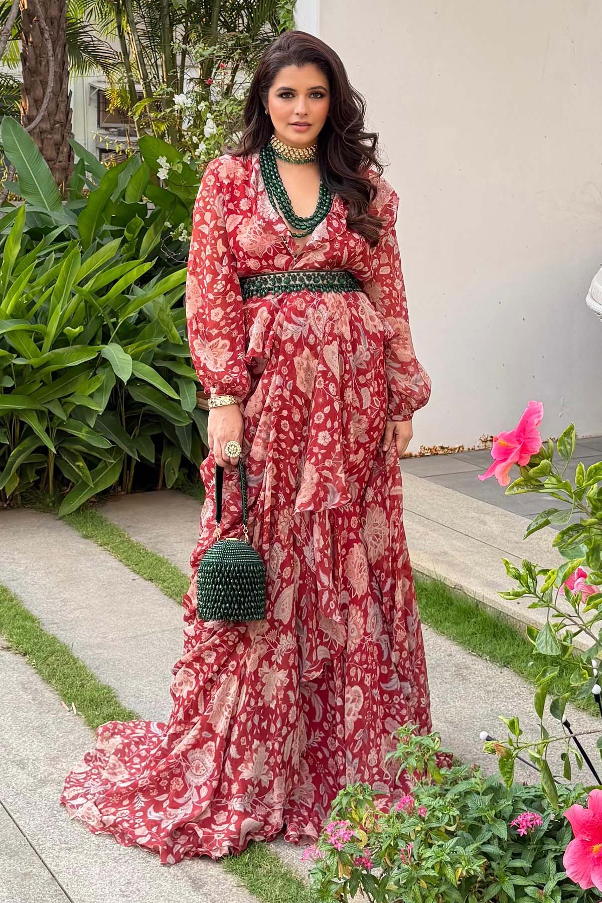 Natasha Luthra in Regal Saree Set