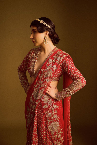 Navdeep Kaur in Sagan Saree Set