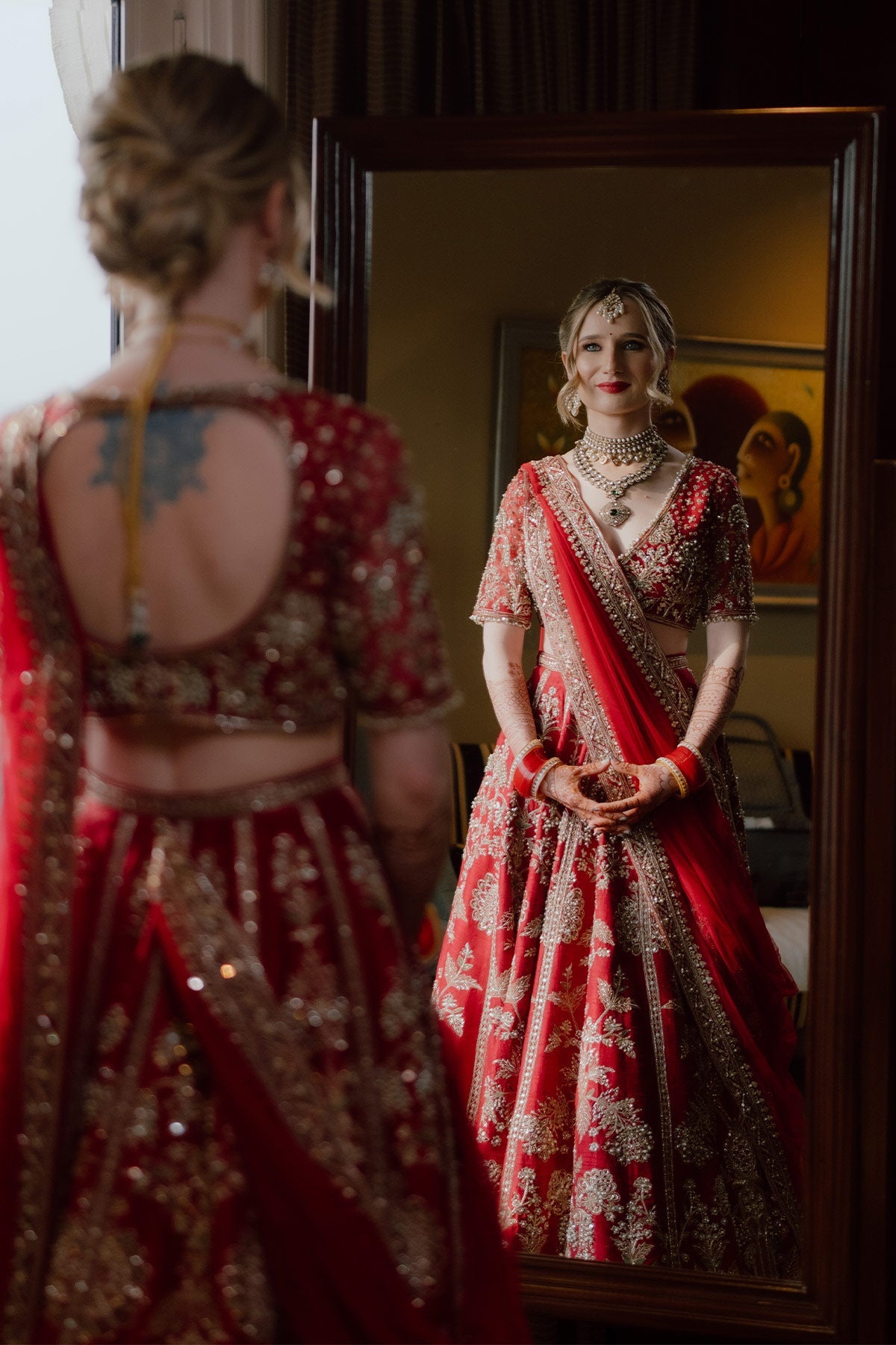 Kanika in Moga Lehenga Set