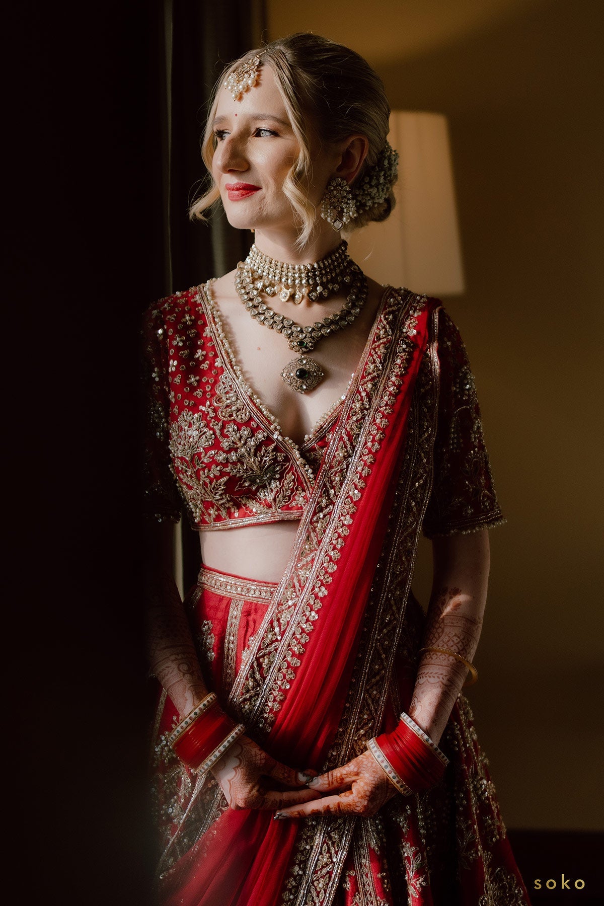 Kanika in Moga Lehenga Set