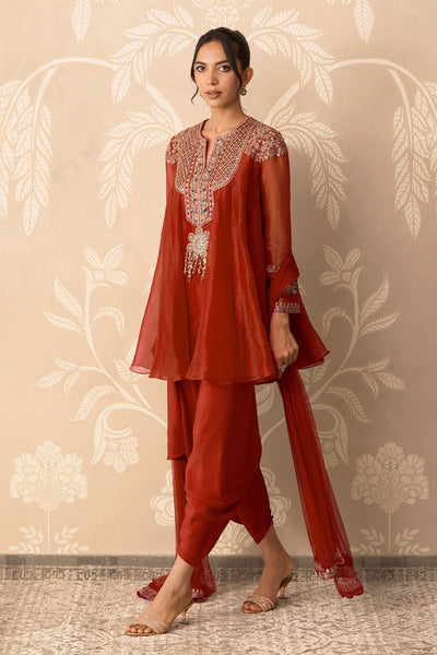 Surkh Kurta Salwar Set-RTS