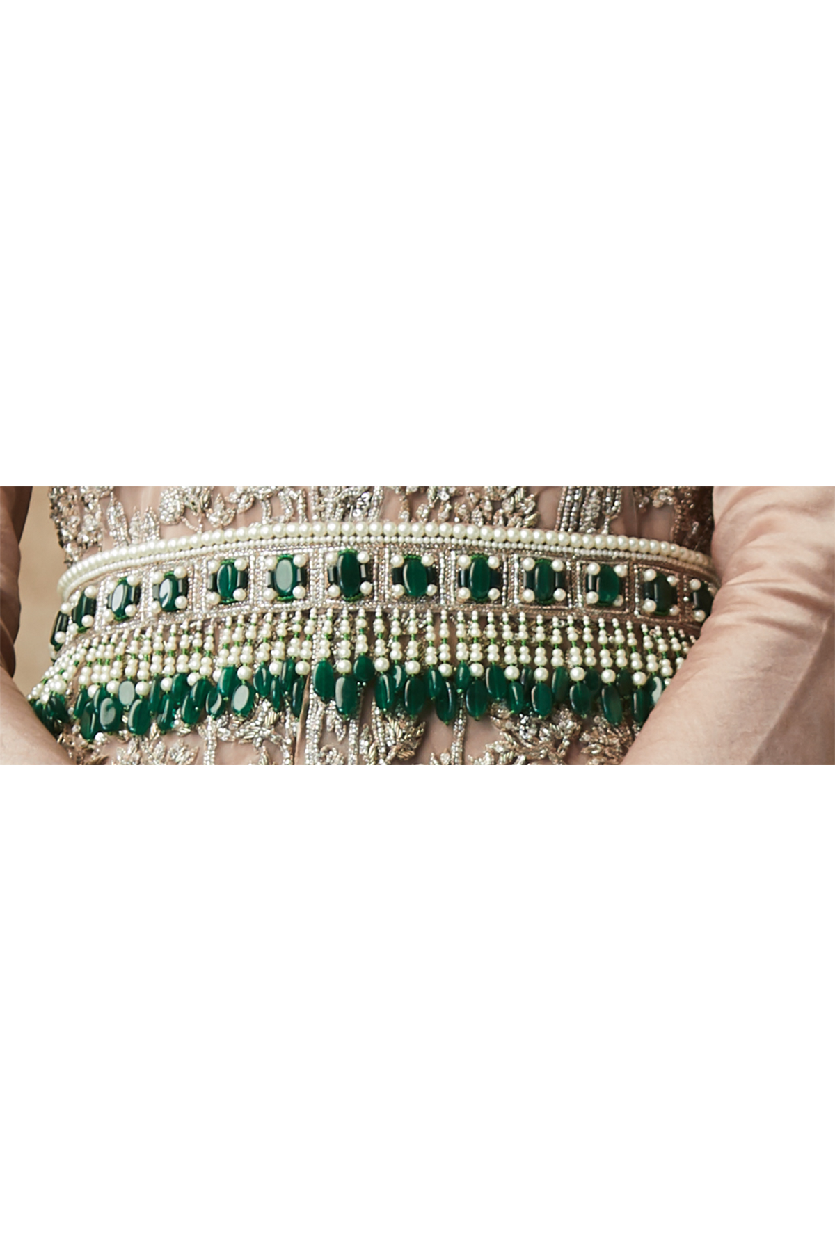 Dipa Khosla in Emerald Bejwelled Belt