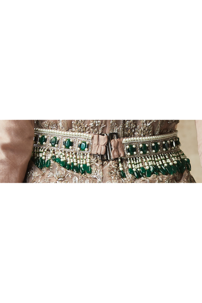 Dipa Khosla in Emerald Bejwelled Belt